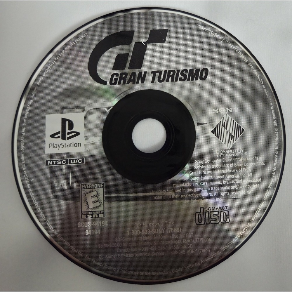 Gran Turismo (Sony PS1, 1998) Greatest Hits Authentic Game - Disc Only - TESTED‎